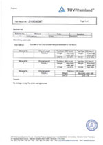 TUV Adsorption Test Report